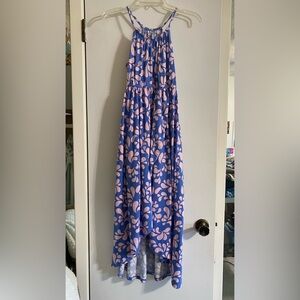 Cat & Jack Blue and Pink Floral Kids Dress